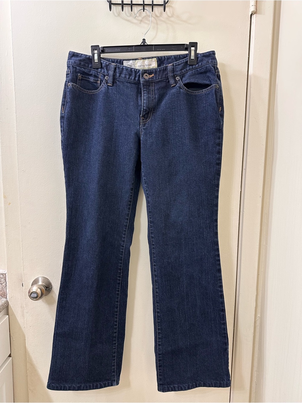 LOFT Dark Blue Bootcut Jeans